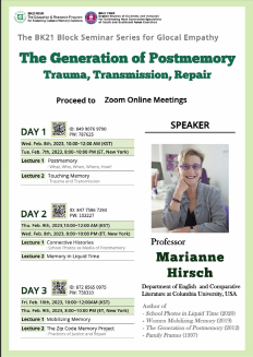Marianne Hirsch South Korea Postmemory Seminar